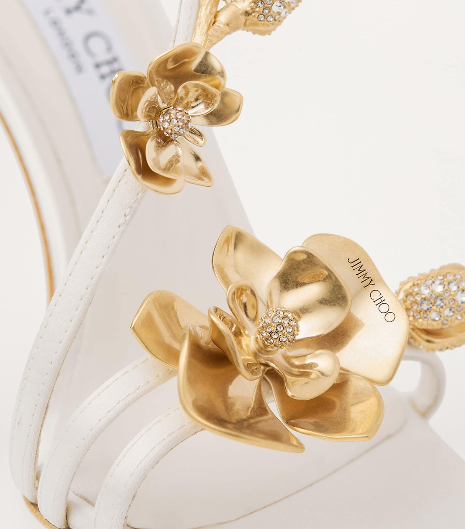 White Zea Heeled Sandals 95