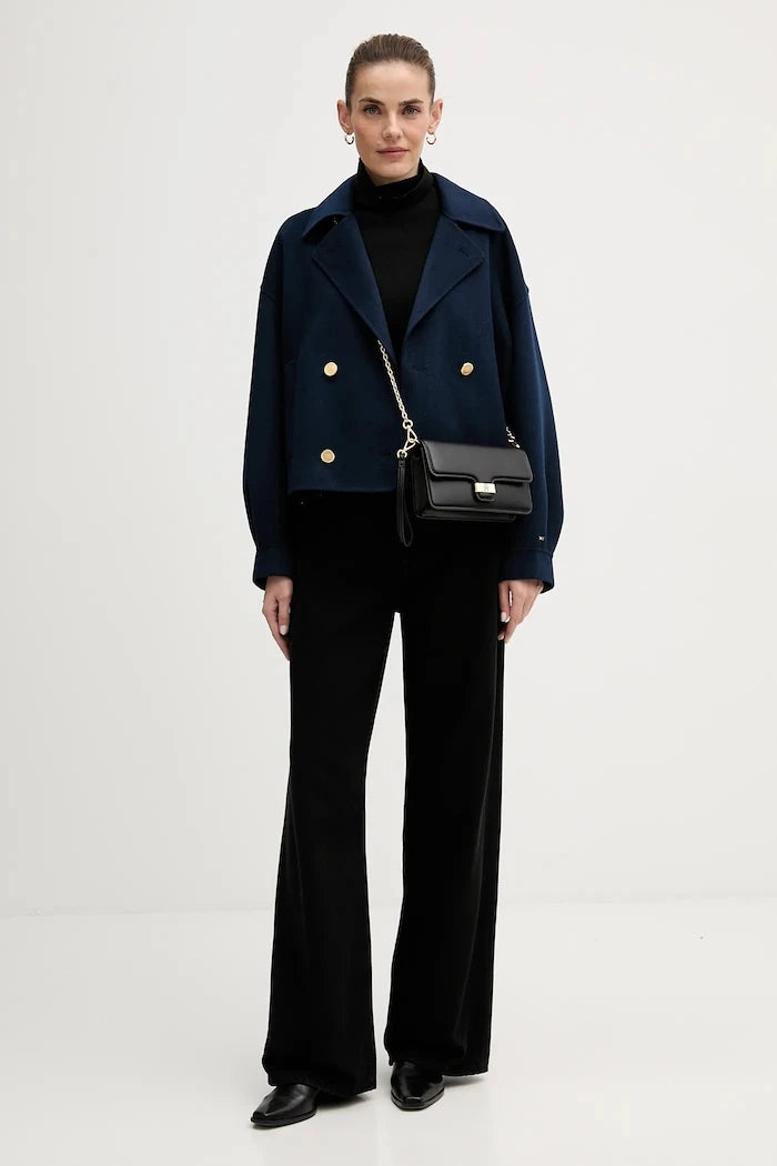 Палто с вълна Tommy Hilfiger
