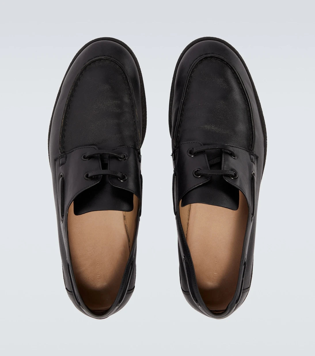 The Row - Novus leather boat shoes