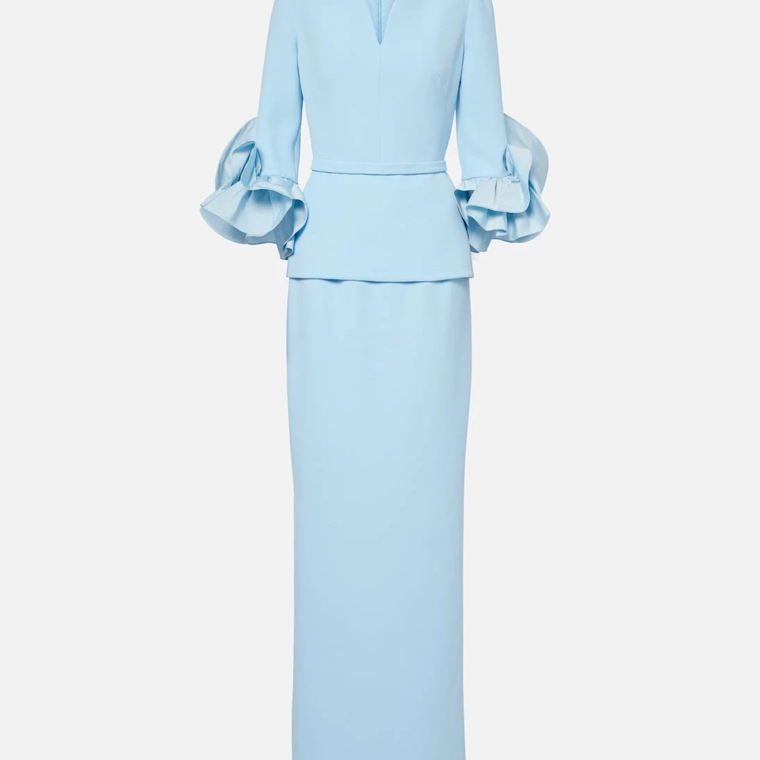 Safiyaa - Clemence ruffled crêpe gown