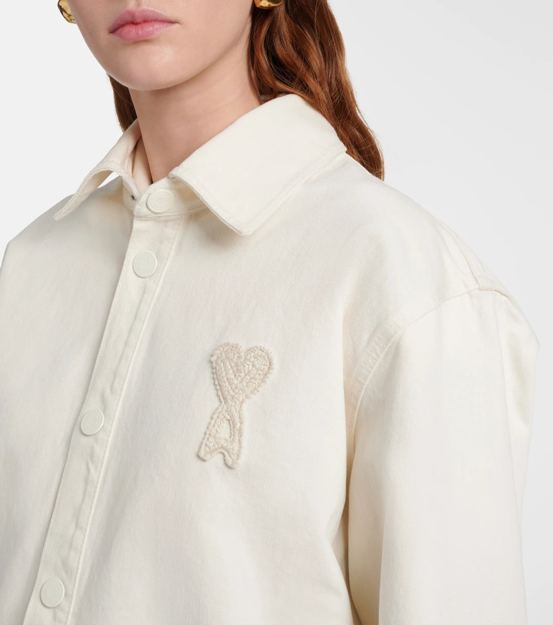 Ami Paris - Ami de Cœur cotton twill overshirt