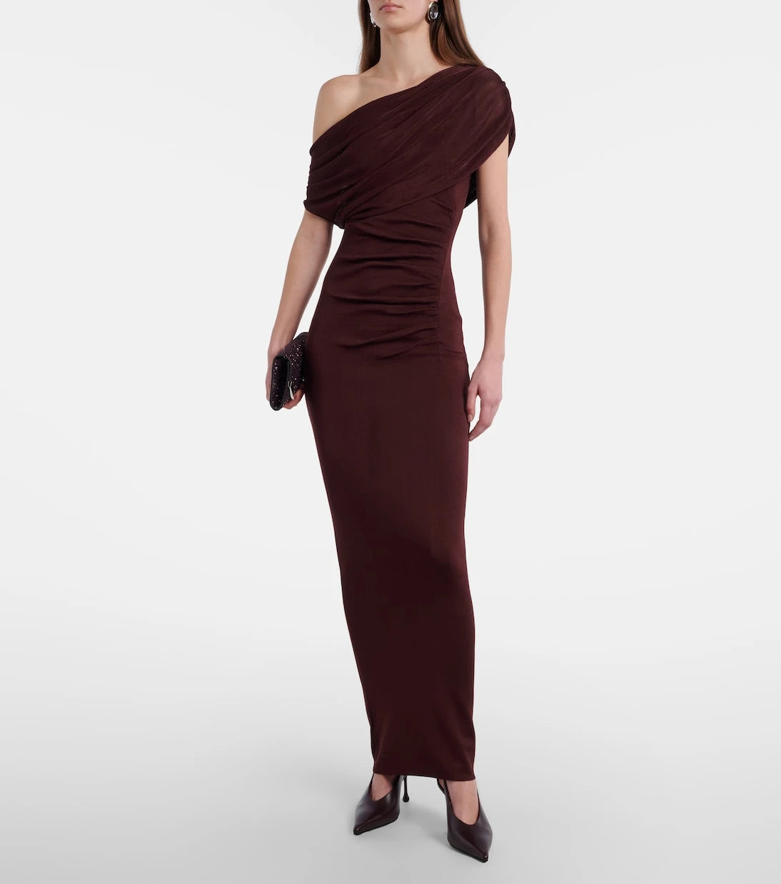 Self-Portrait - Draped ruched gown