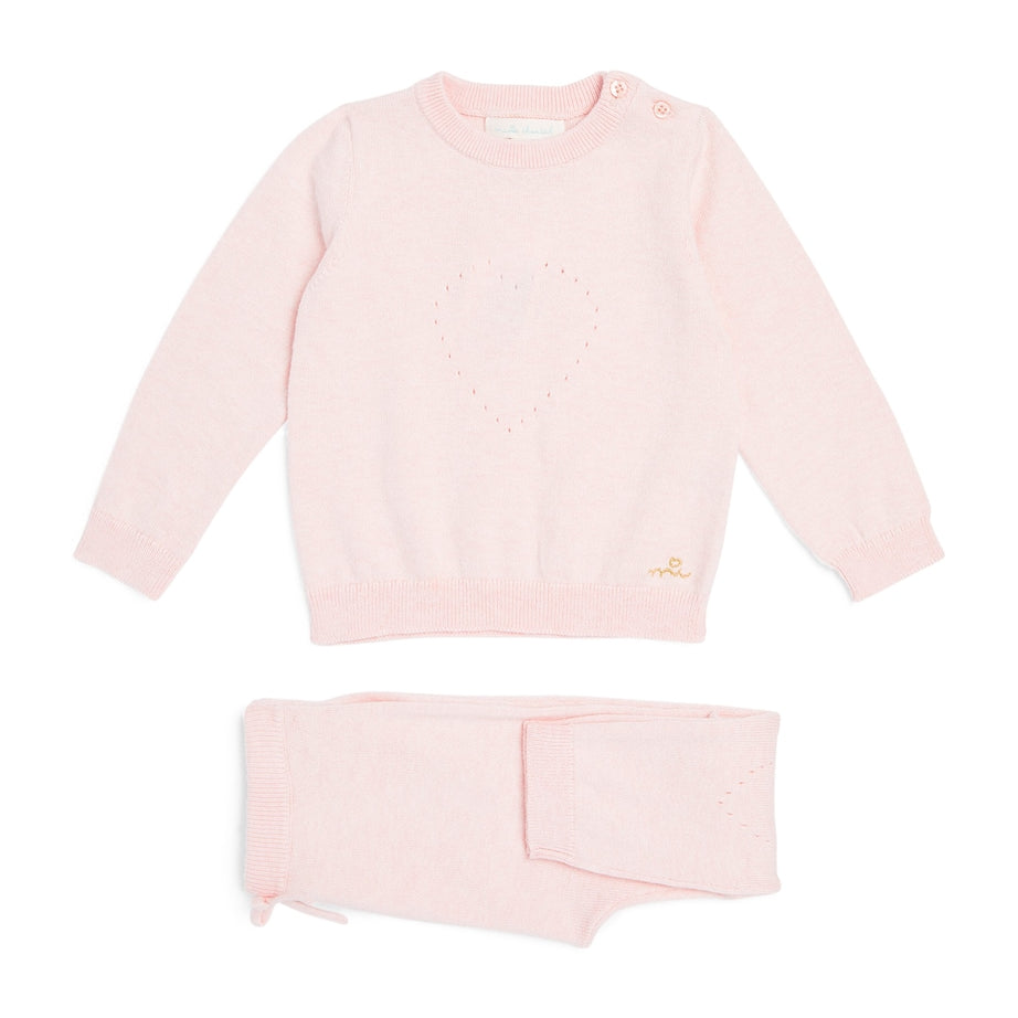 Marie-Chantal Heart Sweater and Sweatpants Set (0-12 Months)