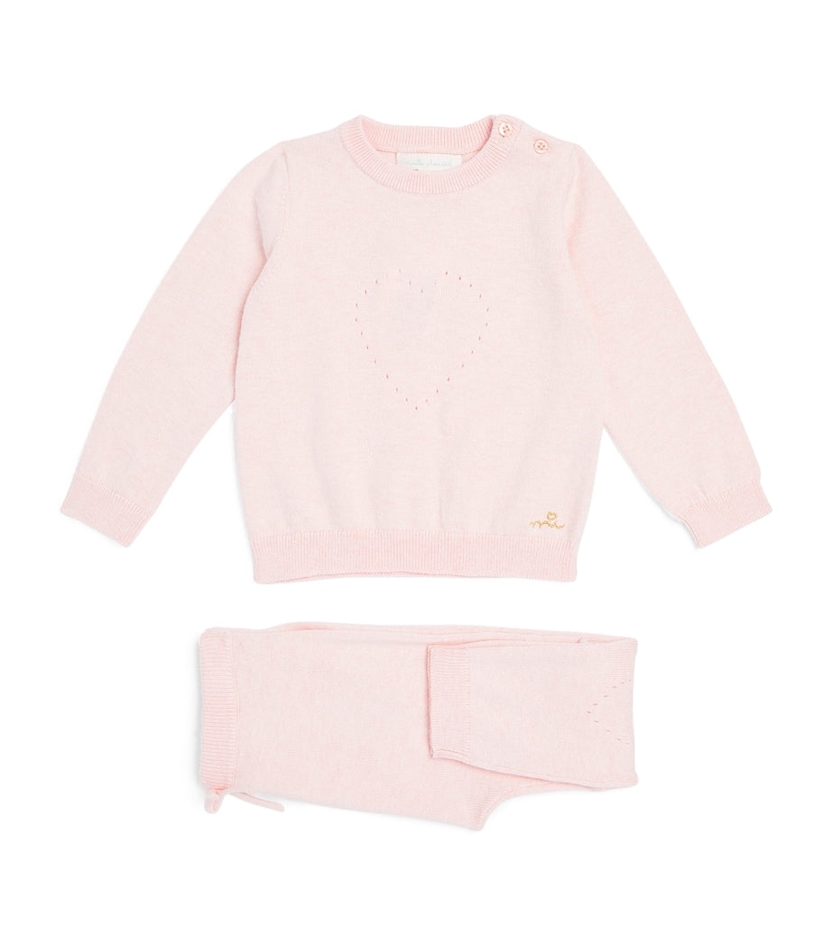 Marie-Chantal Heart Sweater and Sweatpants Set (0-12 Months)