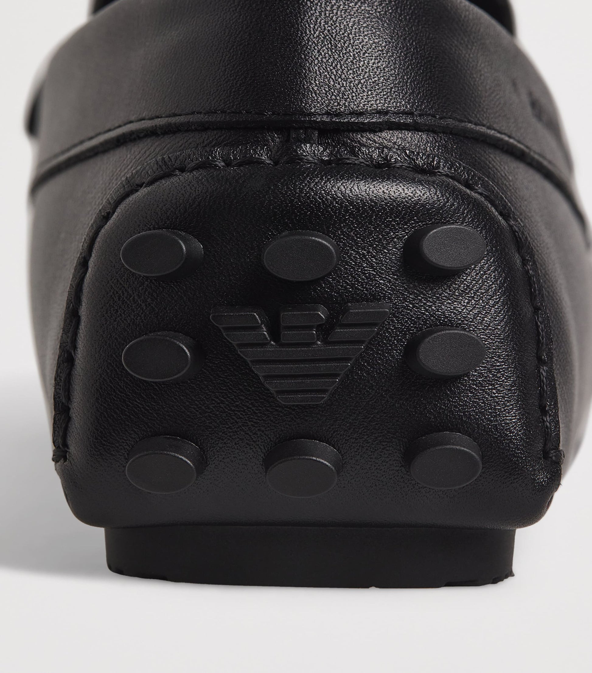 Saffiano Leather Driving Loafers