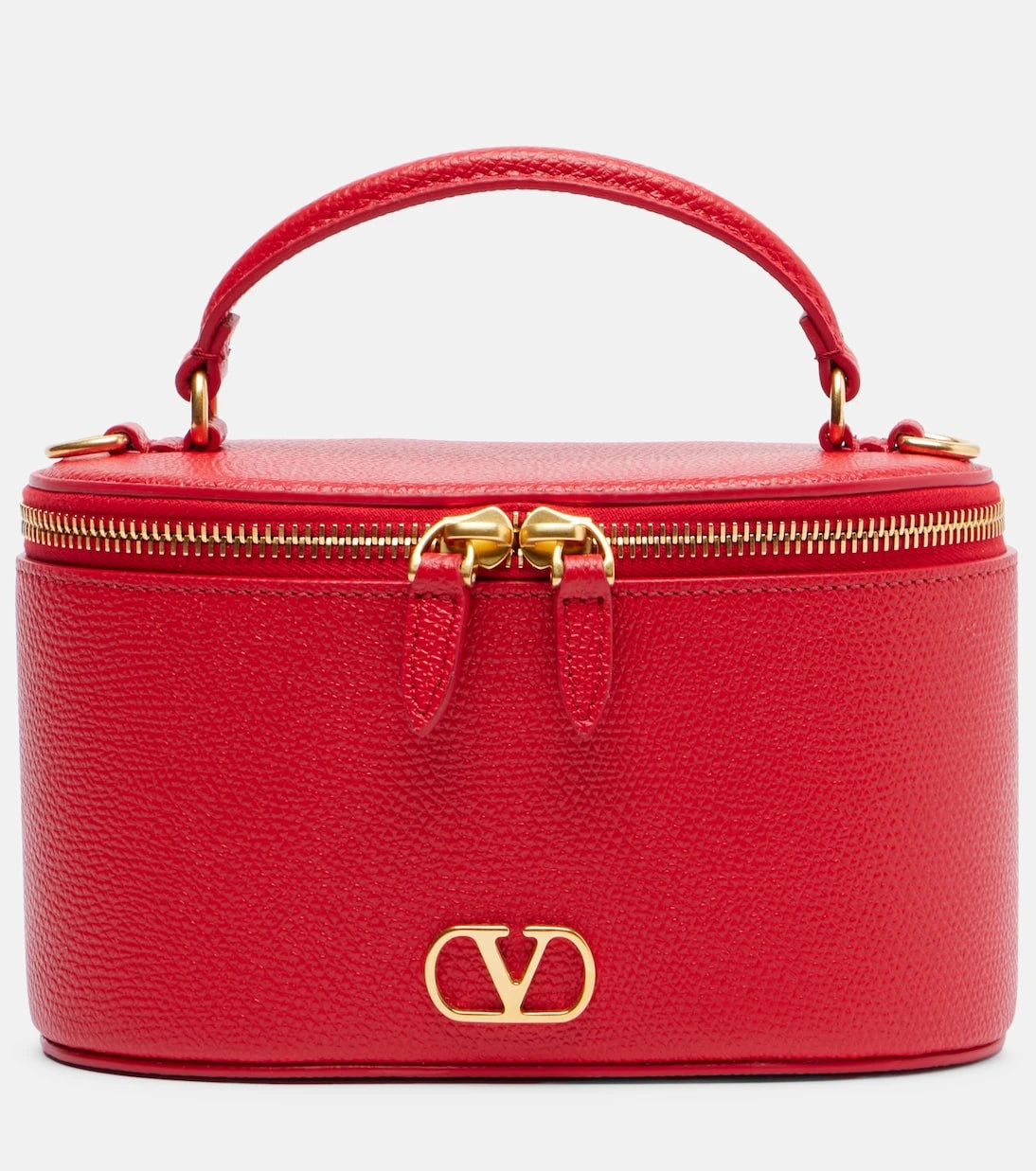 Valentino Garavani - حقيبة مستحضرات التجميل الصغيرة VLogo Mini من الجلد