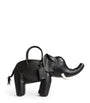 Leather Elephant Top-Handle Bag BLACK