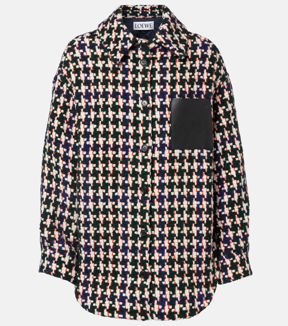 Loewe - Leather-trimmed overshirt
