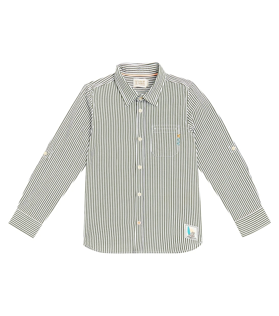 Scotch & Soda Kids - Striped seersucker shirt