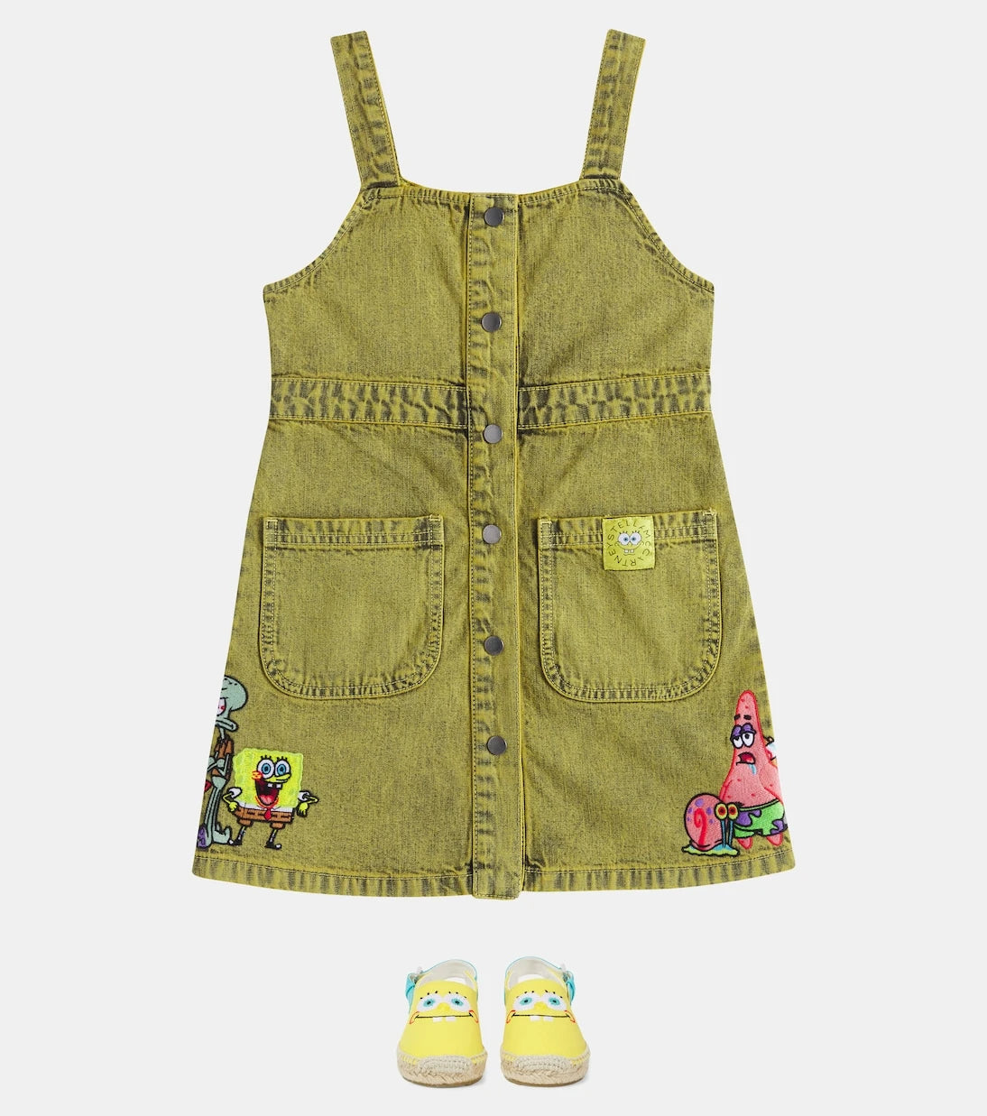 Stella McCartney Kids - x Spongebob denim dress