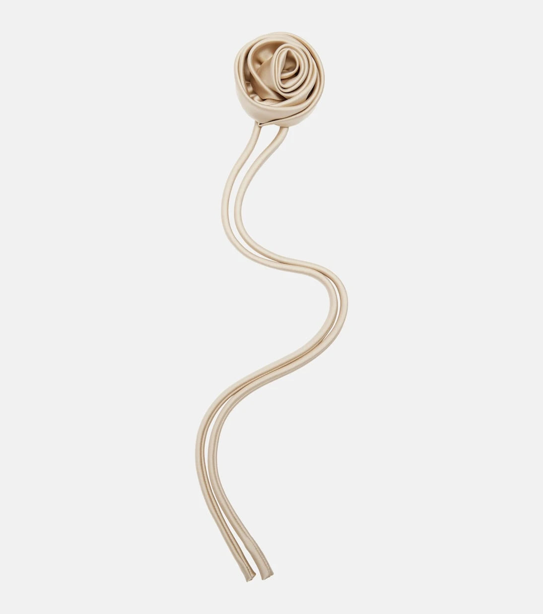 Max Mara - Moschea floral-appliqué satin brooch