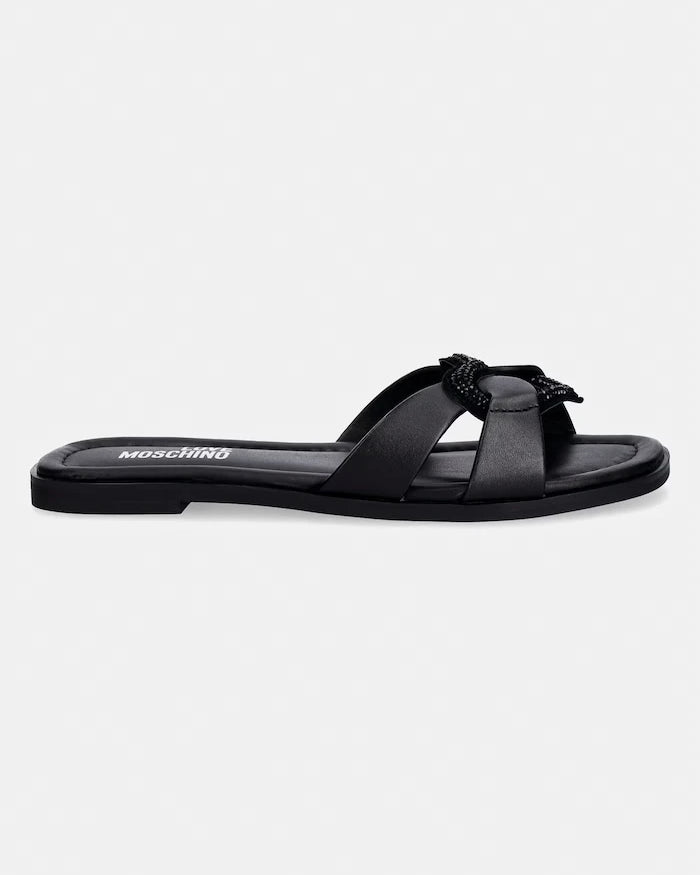 Love Moschino Deri Terlikler