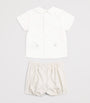 Cotton-Linen Blouse and Shorts Set (1-24 Months)