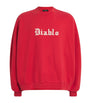 Red Cotton Diablo Hooligan Sweatshirt