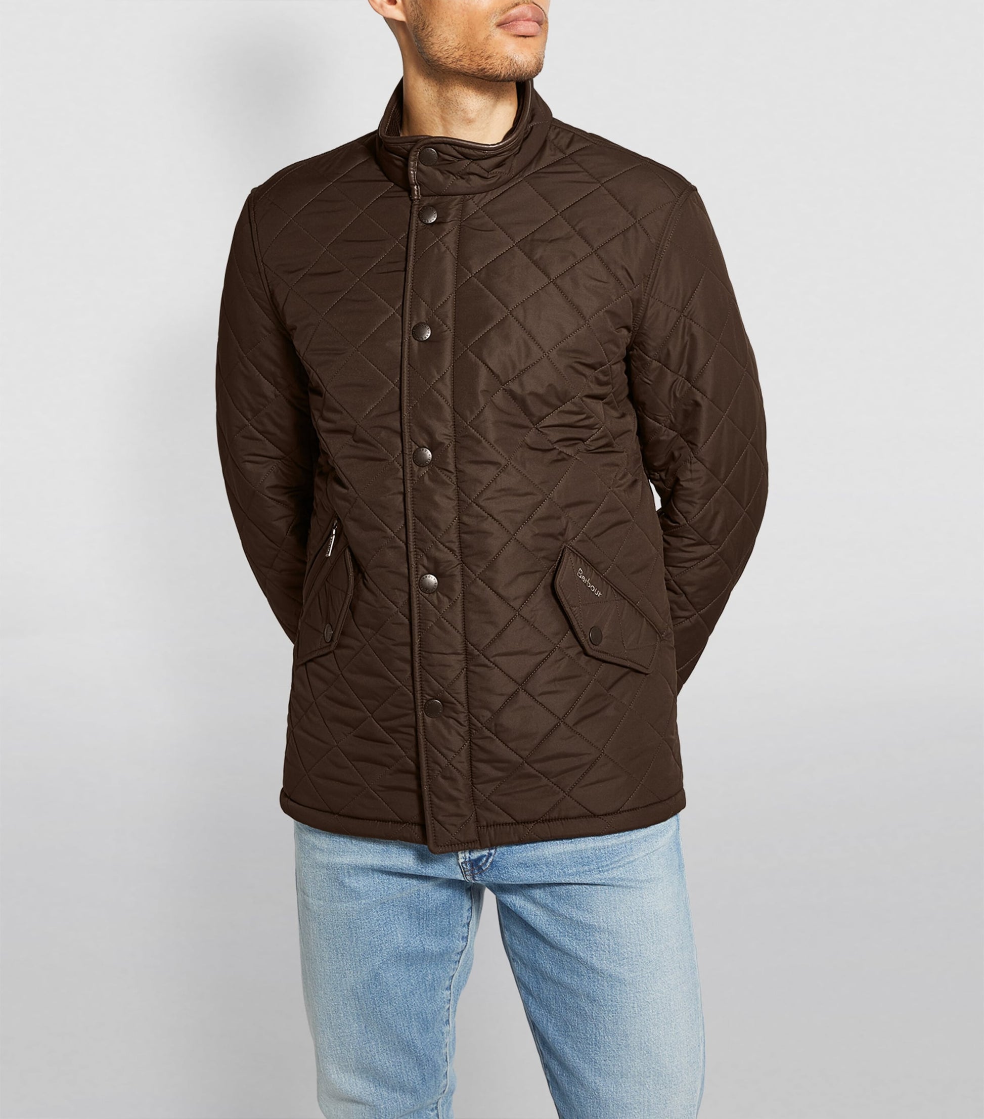 Barbour Green Quilted Powell Jacket