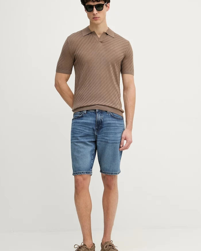 BOSS Orange erkek denim kısa pantolon