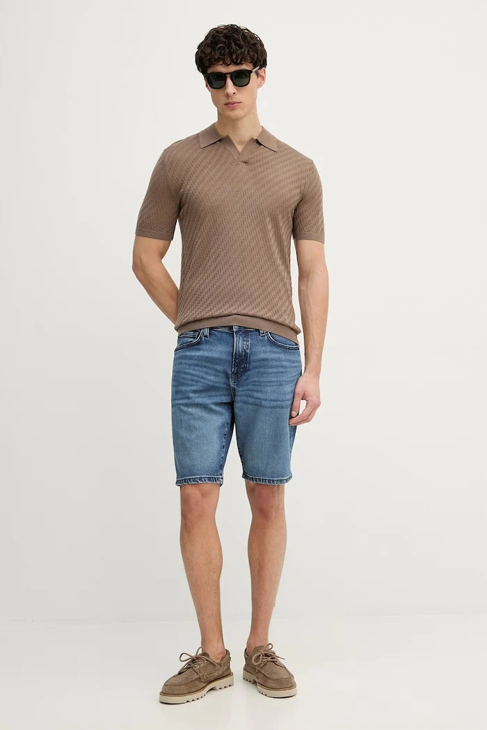 BOSS Orange erkek denim kısa pantolon