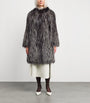 Yves Salomon Beige Fox Fur Coat