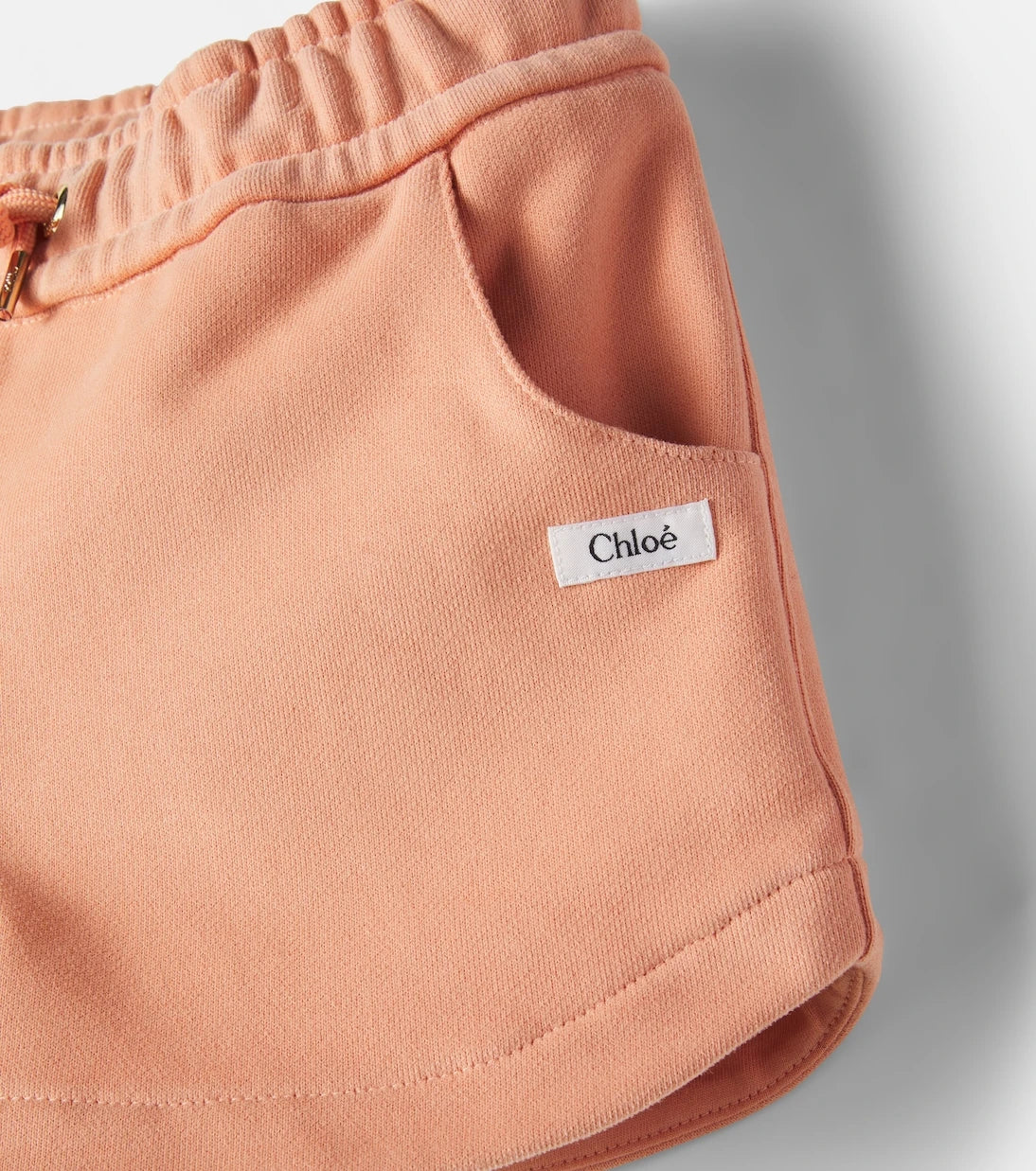 Chloé Kids - شورت من القطن الجيرسيه