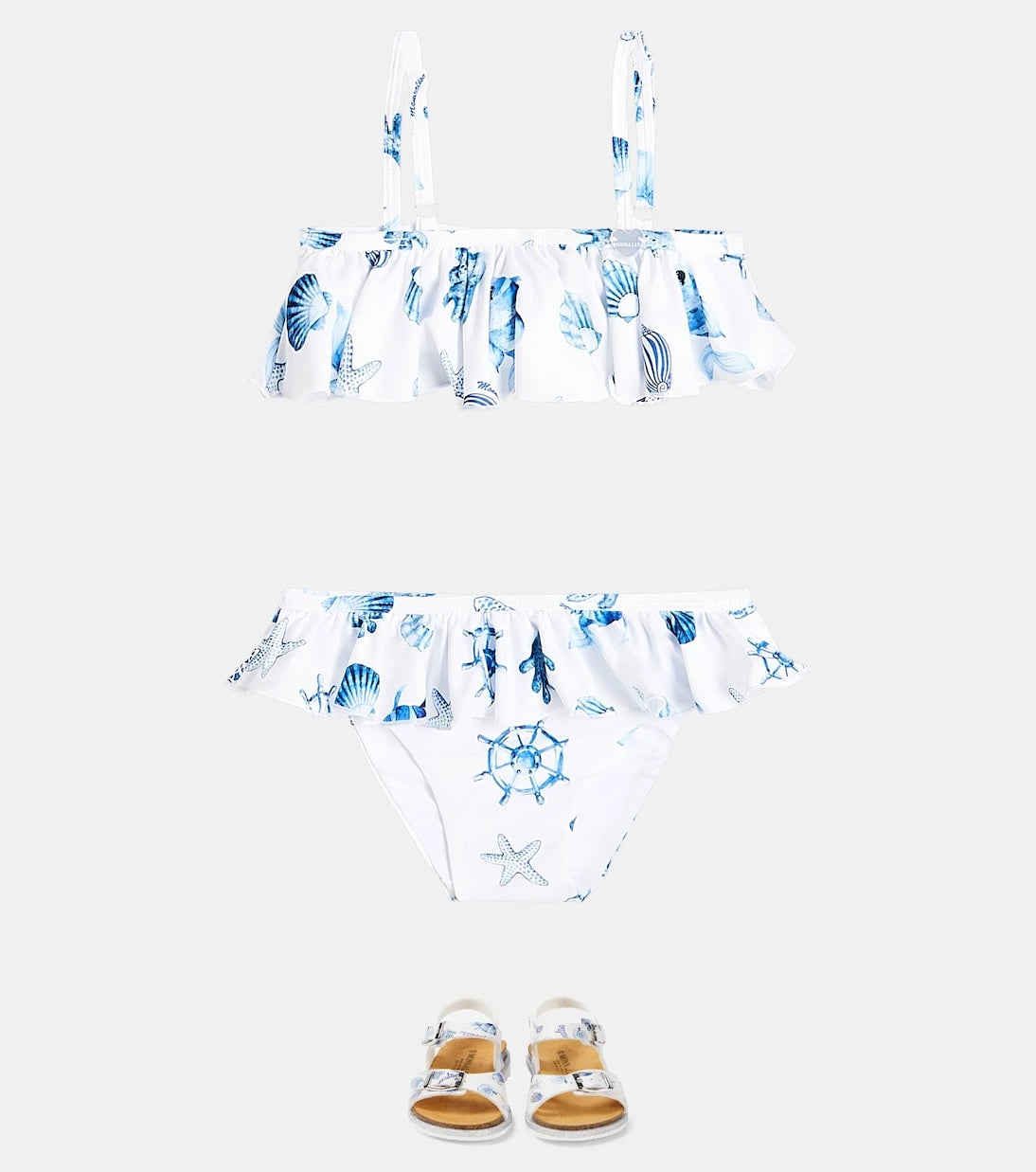 Monnalisa - Printed ruffled bikini