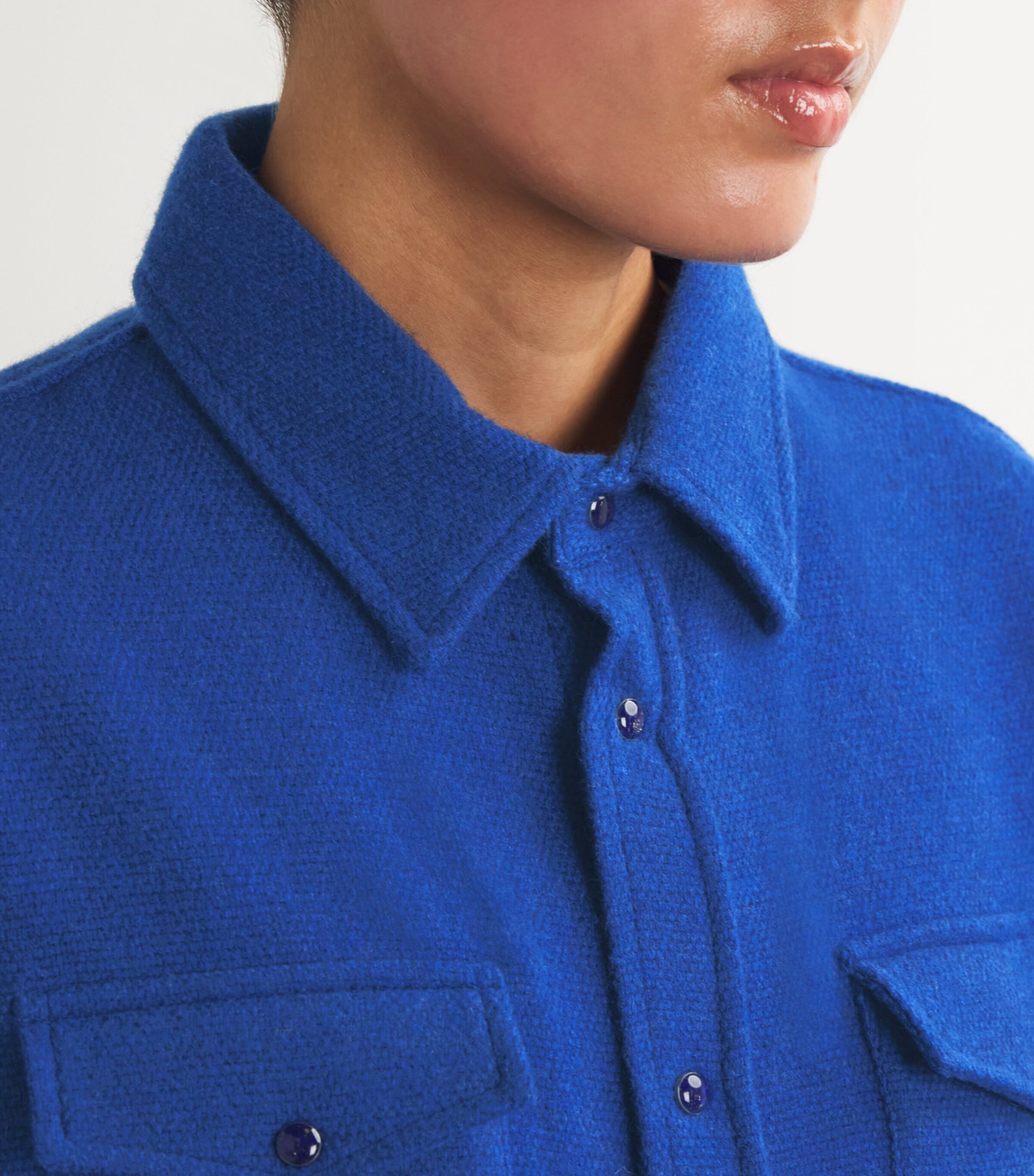 Unisex Cashmere and Lapis Lazuli Shirt