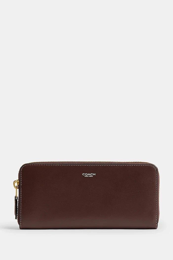 Coach портфейл дамски от кожа Accordion Zip