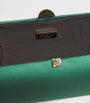 Green Silk Satin Clutch Bag