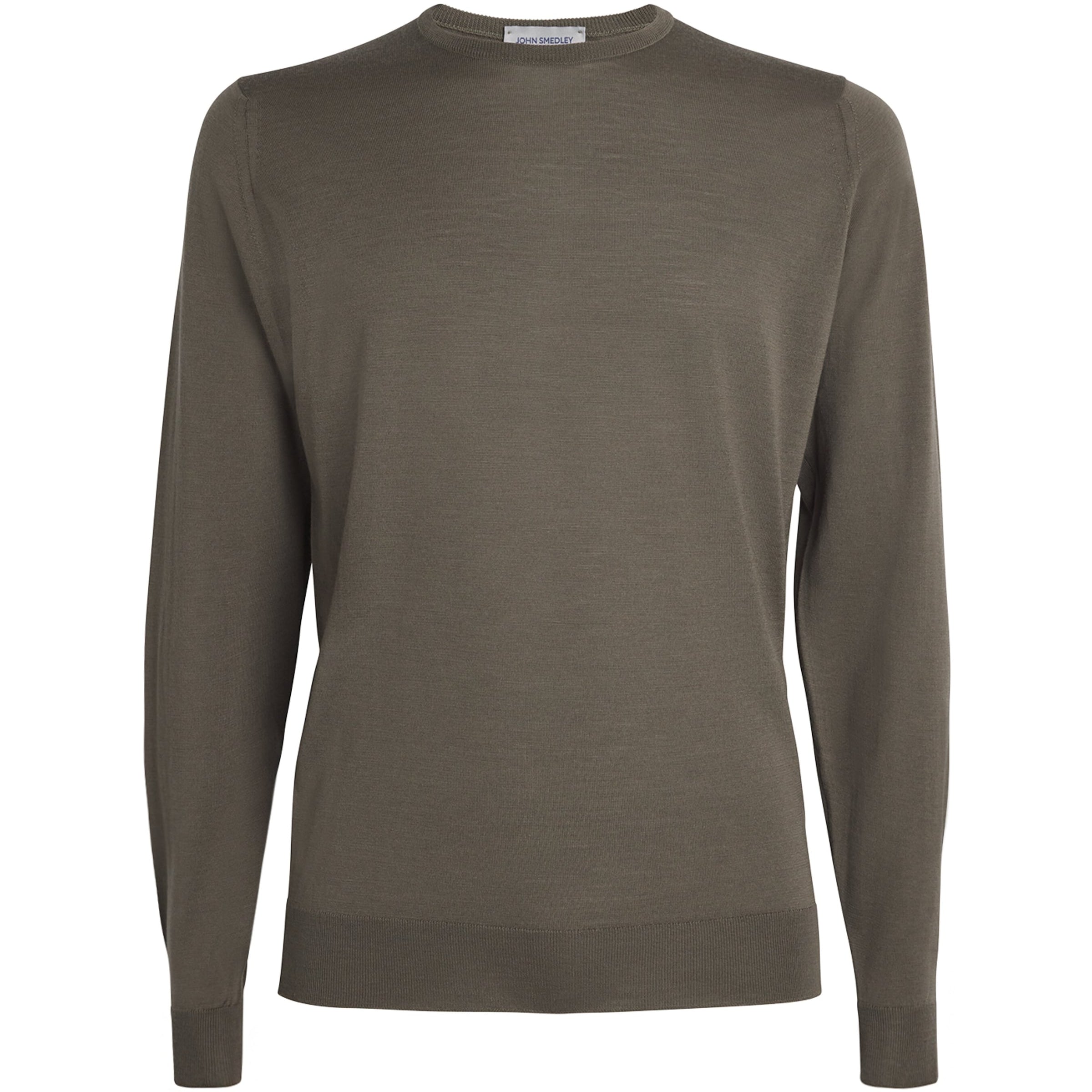 John Smedley Green Extra Fine Merino Wool Sweater