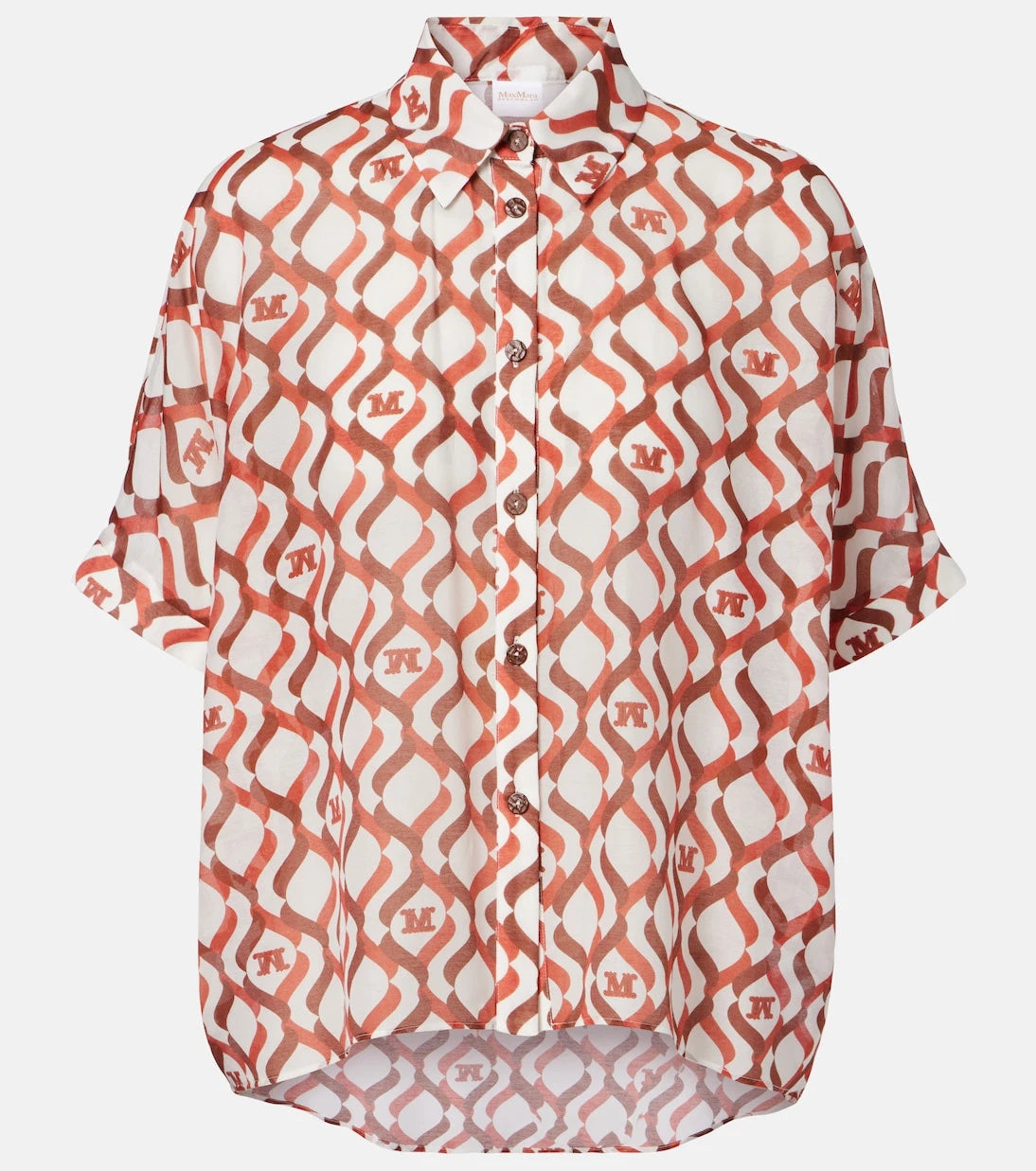 Max Mara - Ariete printed cotton and silk shirt