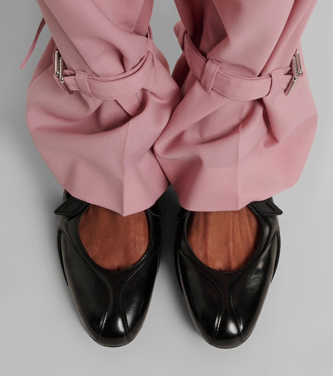 The Attico - Floor 01 patent leather ballet flats