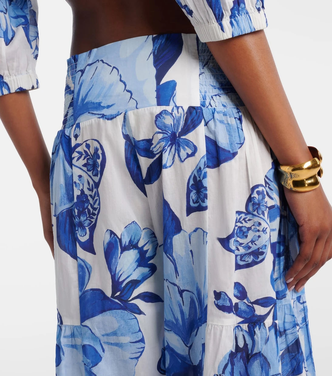 Farm Rio - Floral cotton wide-leg pants
