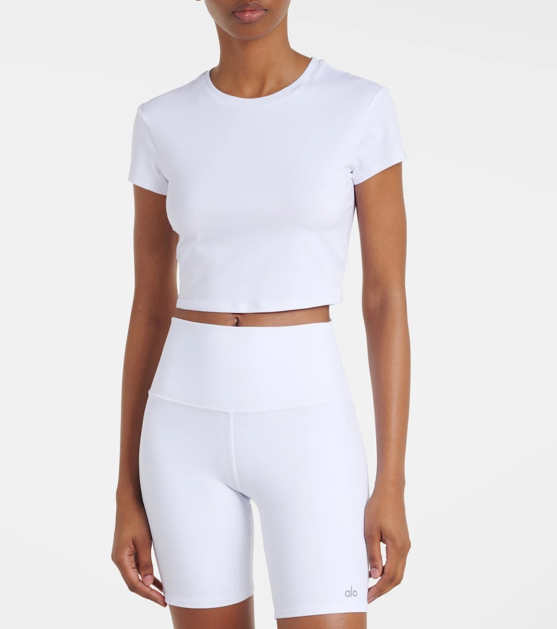 Alo Yoga - Alosoft cropped jersey T-shirt