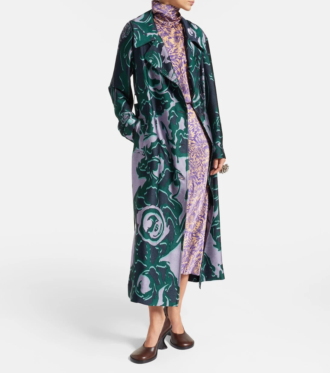 Dries Van Noten - Floral silk satin blouse