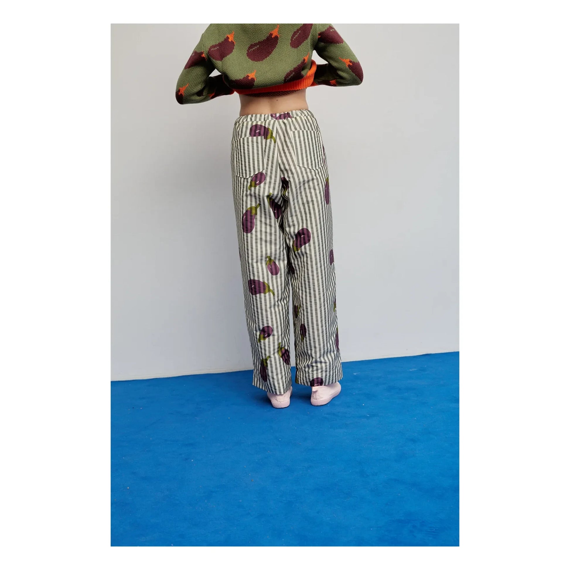 Dr Bloom - Beso Striped Pants | Khaki