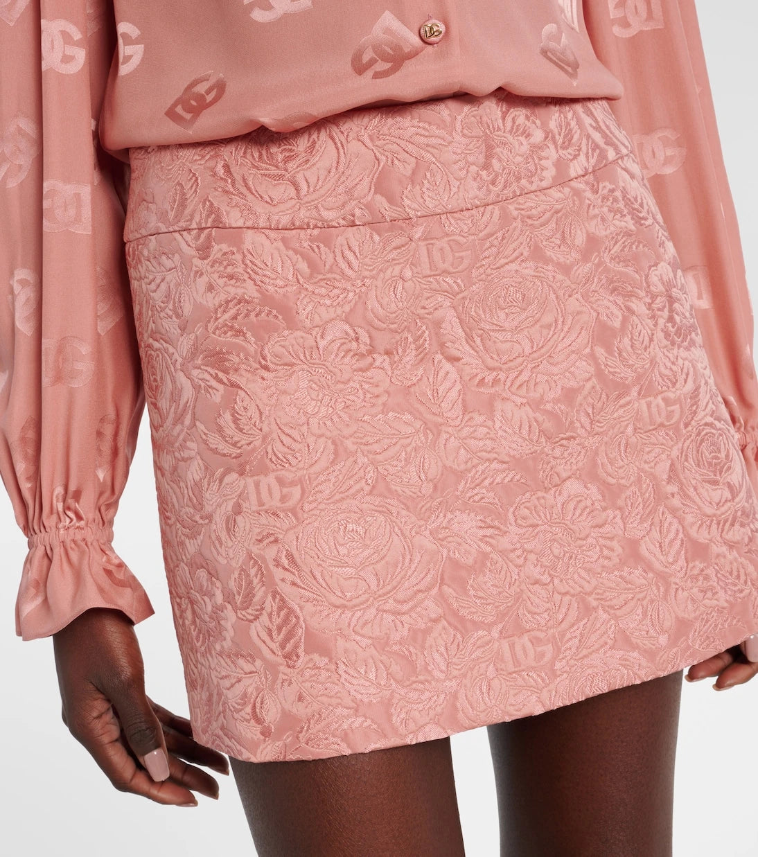 Dolce&Gabbana - Floral jacquard miniskirt