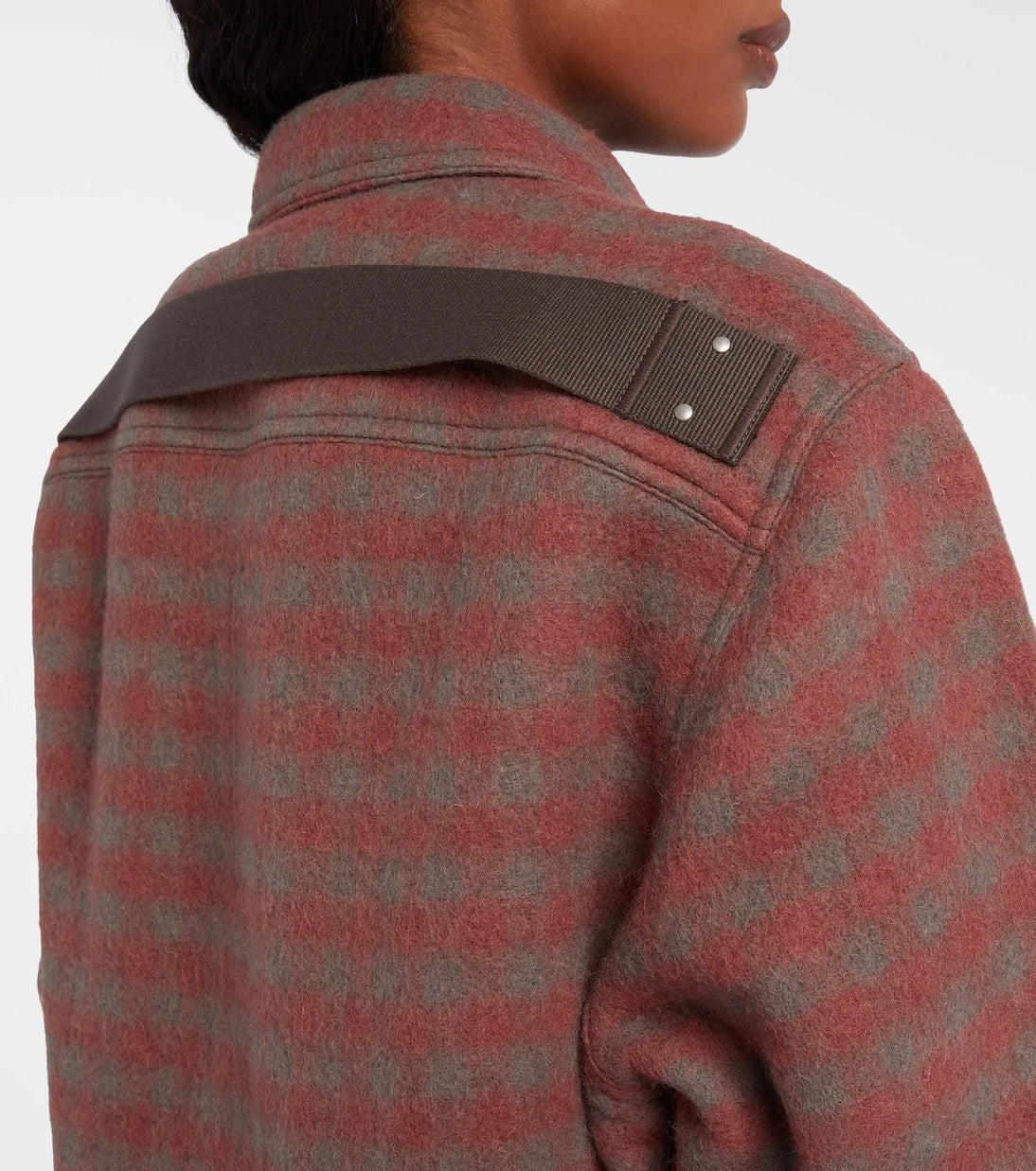 Rick Owens - Checked virgin wool overshirt