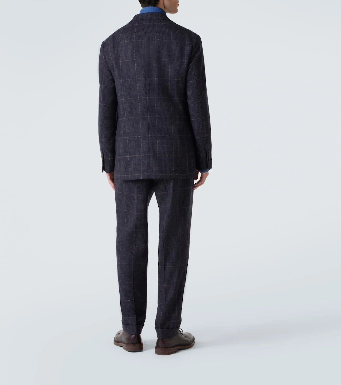 Brunello Cucinelli - Checked cashmere and wool suit