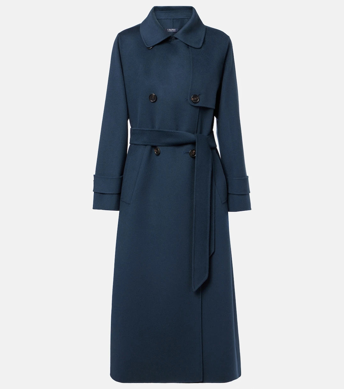 'S Max Mara - Belted virgin wool coat