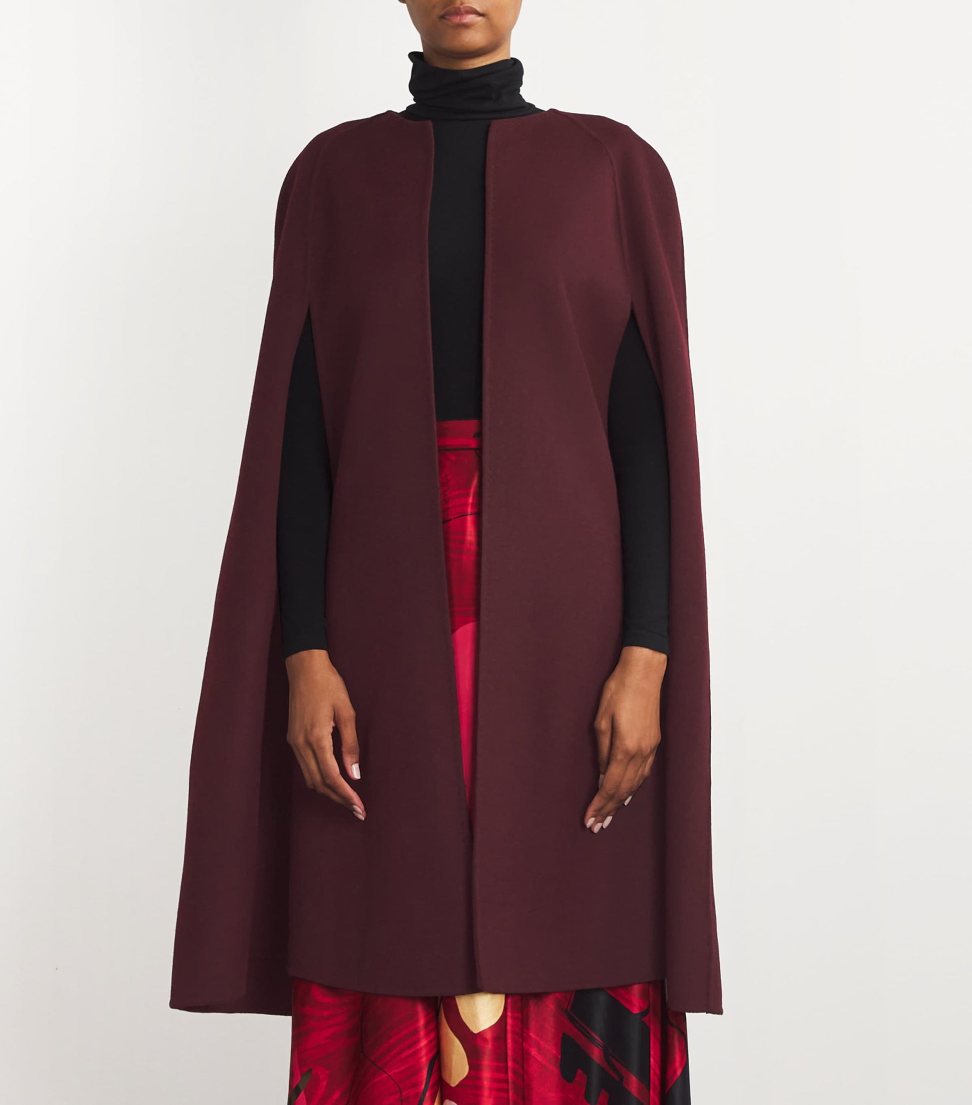 Burgundy Cashmere Monceau Cape