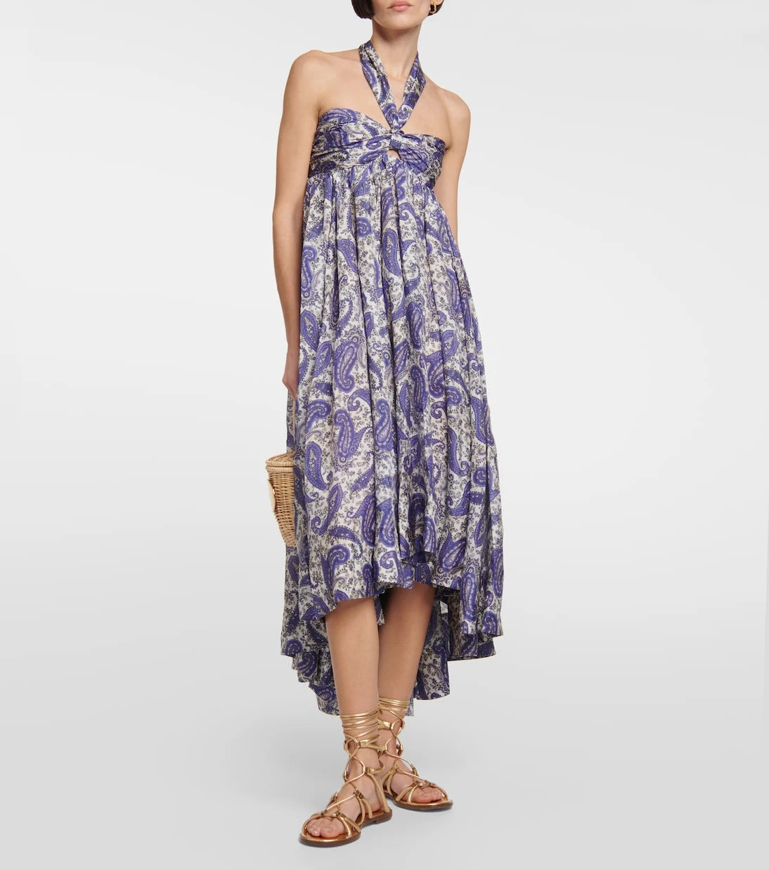 Zimmermann - Devi silk halterneck midi dress