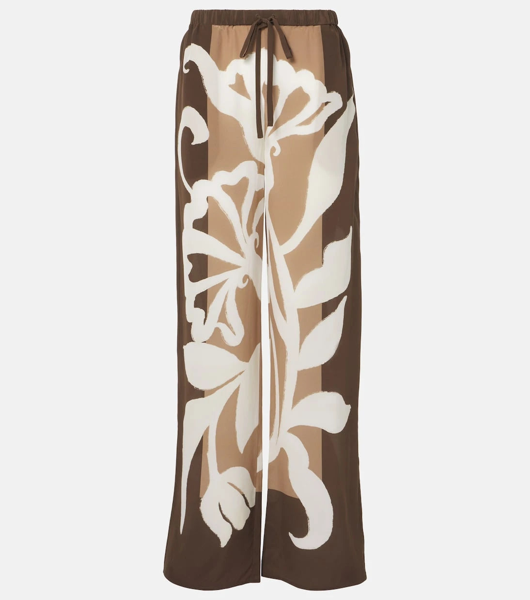 SIR - Portia printed silk satin wide-leg pants
