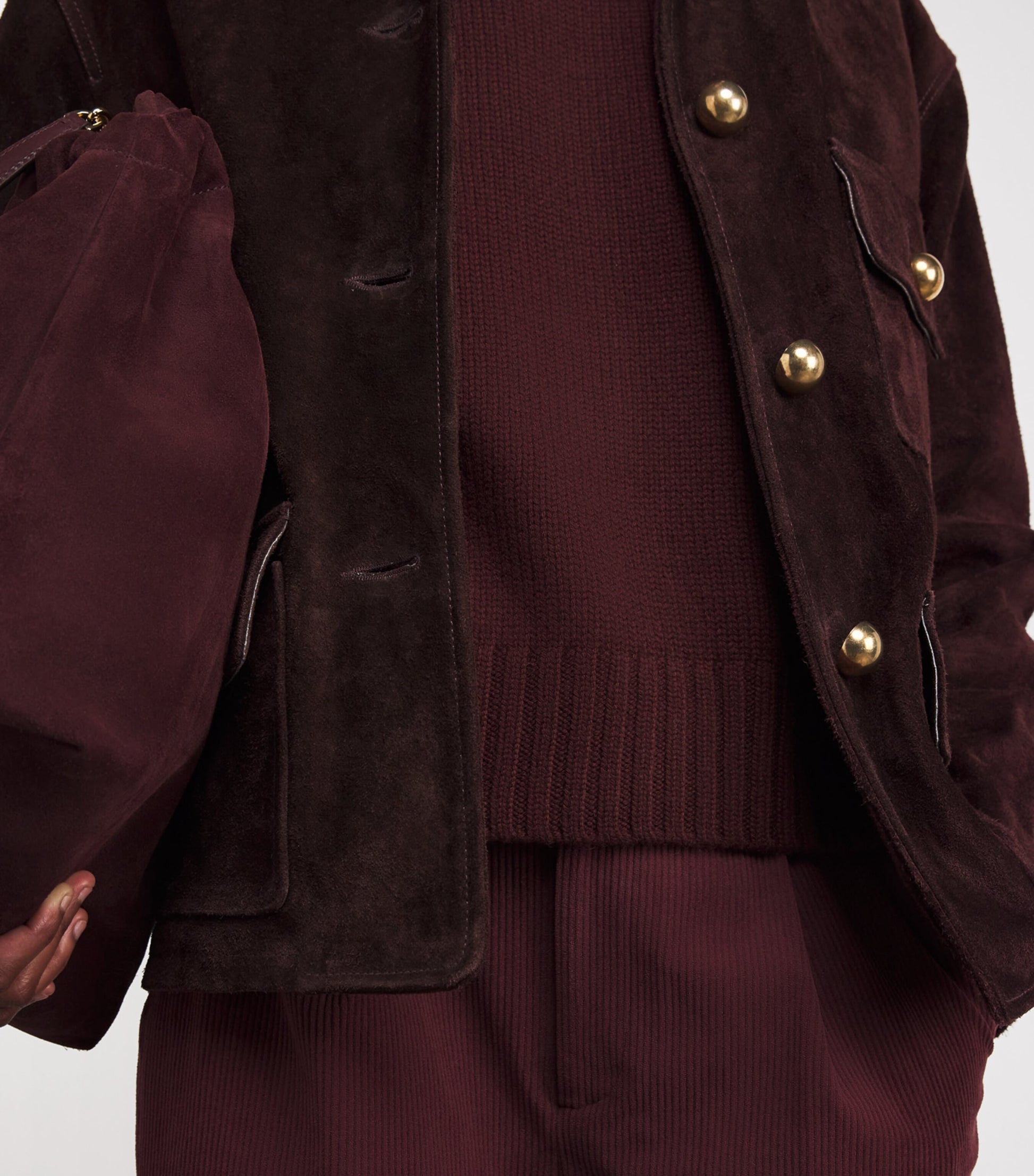 Burgundy Cashmere Cru Sweater