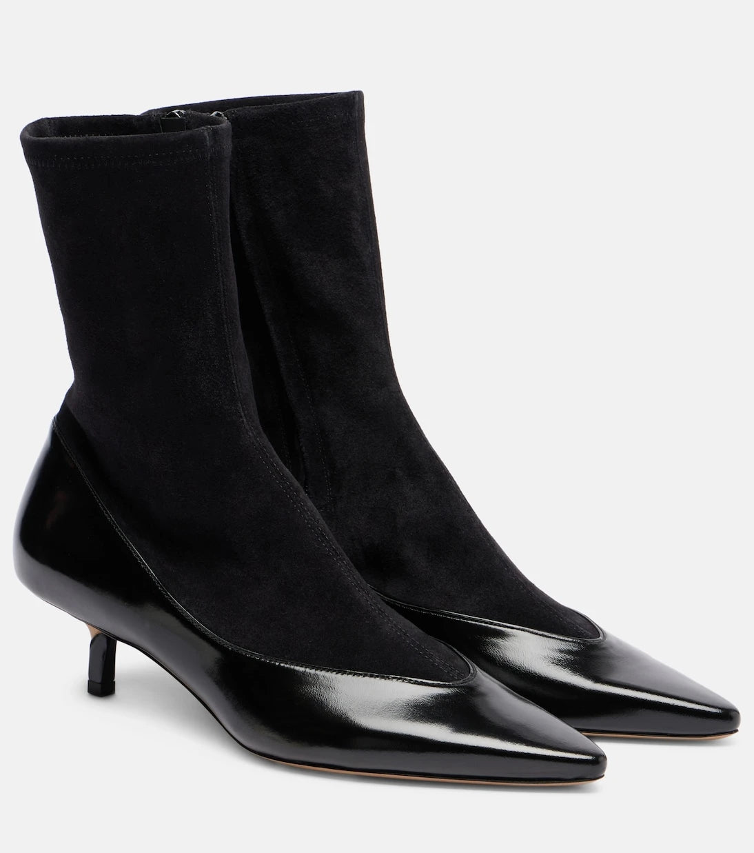Jacquemus - Tourni leather and suede ankle boots