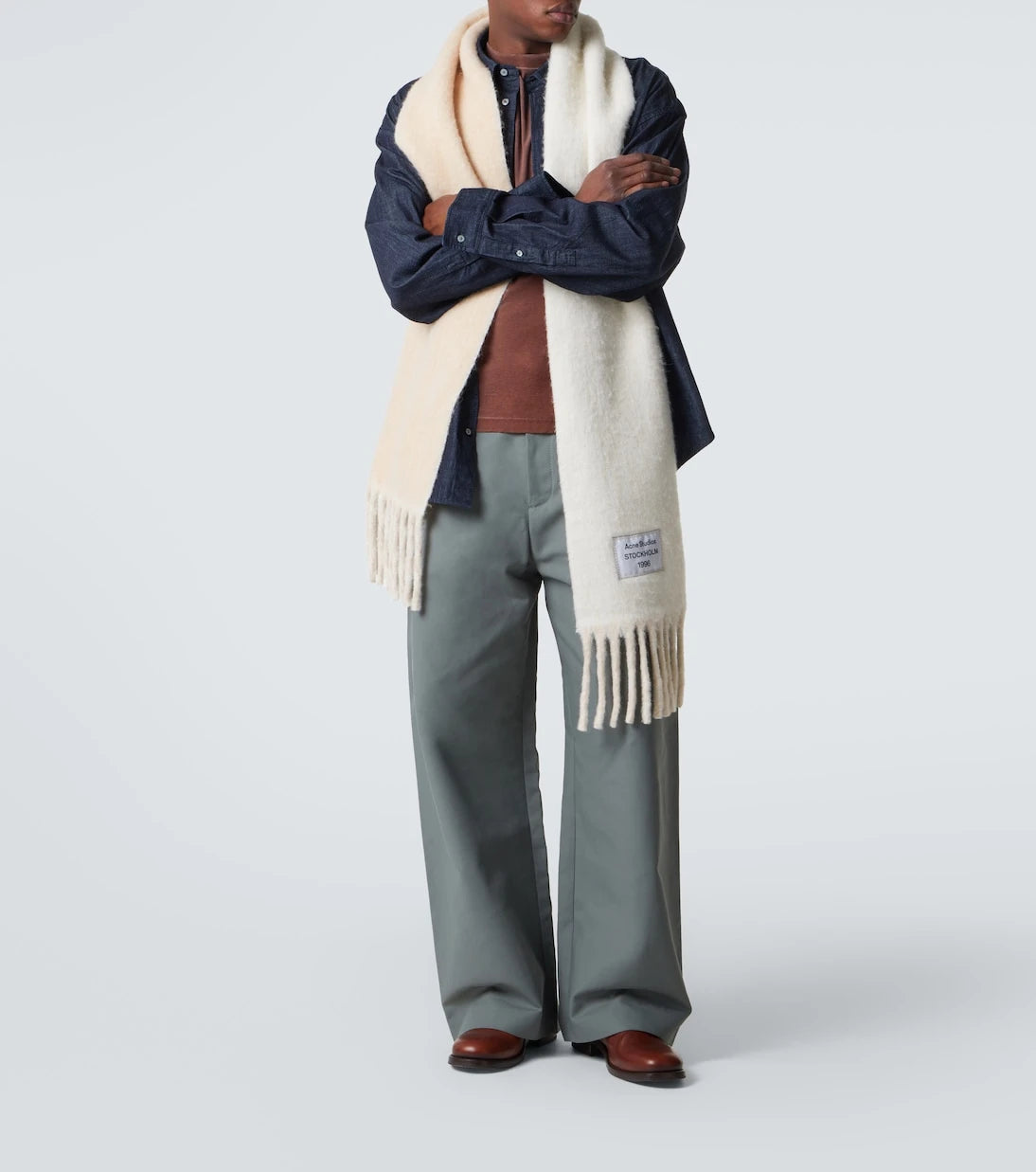 Acne Studios - Cotton satin wide-leg pants