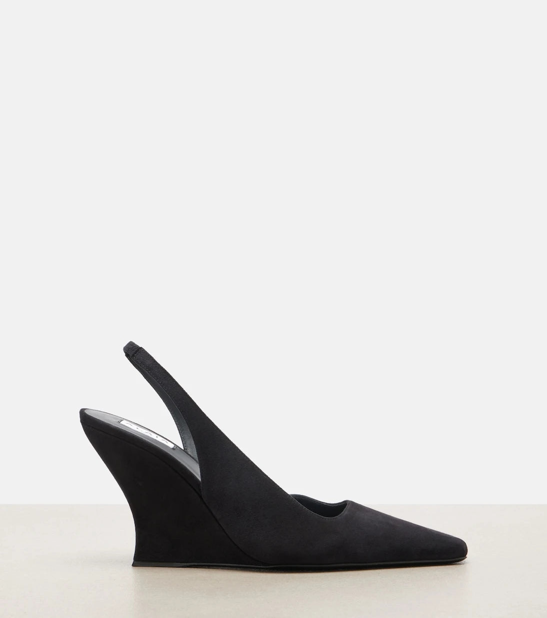 Alaïa - Suede wedge slingback pumps
