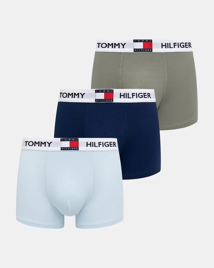 Tommy Hilfiger Erkek Pamuklu Elastan Boxer 3'lü