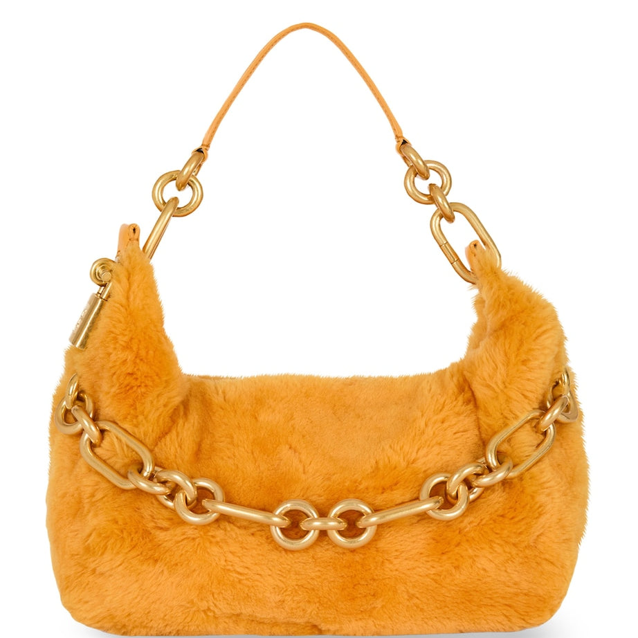 Medium Shearling Sync Shoulder Bag