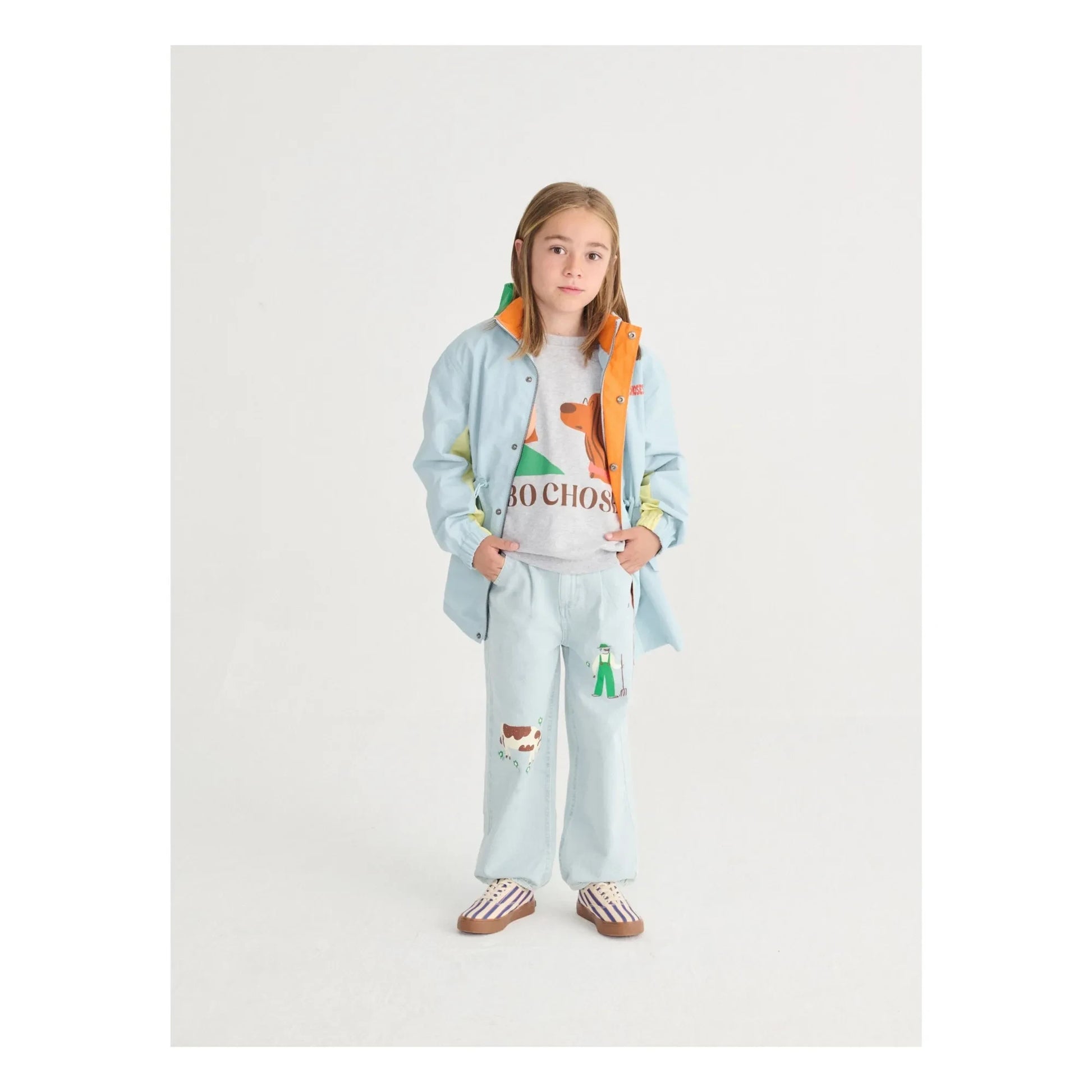 Bobo Choses - Striped Lace-up Sneakers | Blue