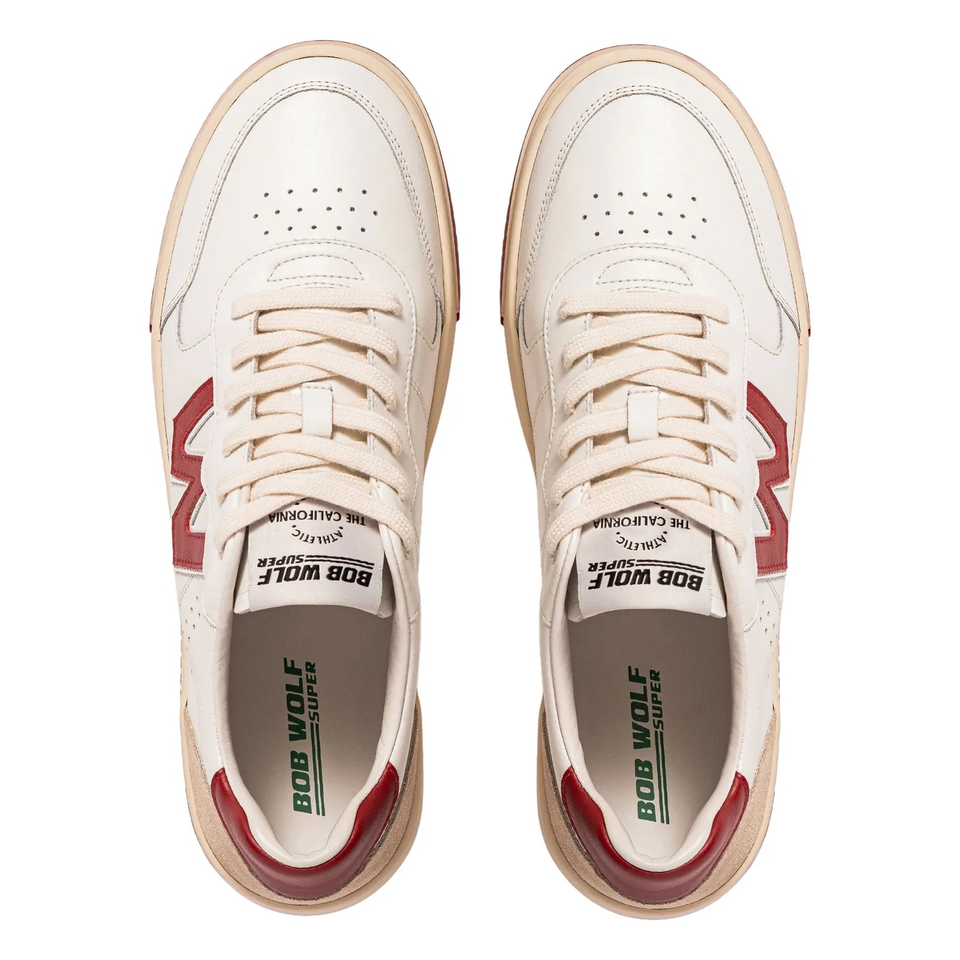 Bob Wolf - Legacy Leather and Suede Sneakers | Red