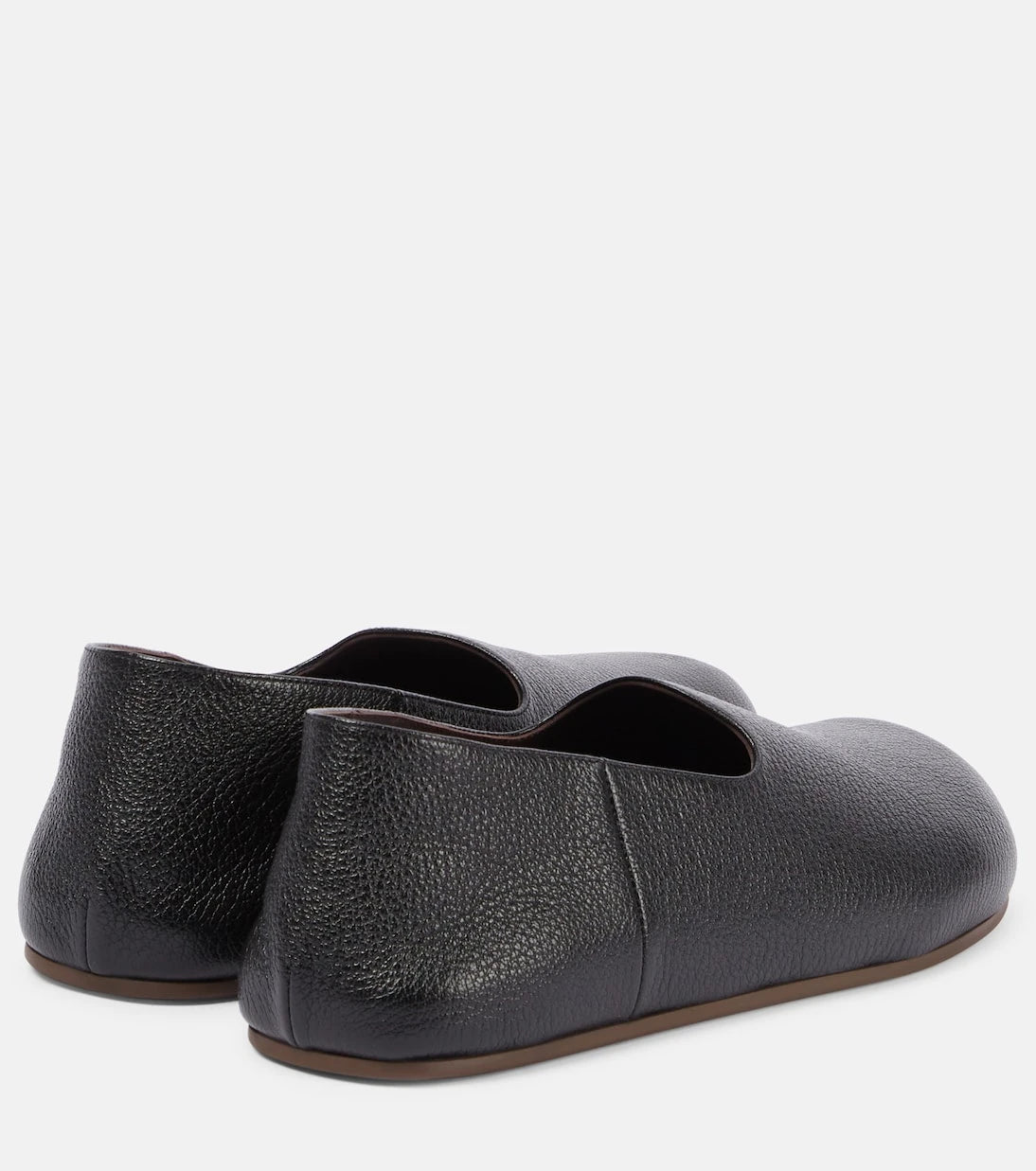 The Row - Hugh leather slip-on shoes